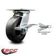 thumbnail image 2 of 6 Inch Polyolefin Caster with Roller Bearing and Brake/Swivel Lock SCC, 2 of 2