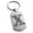 Silver, variant on Stainless Steel Letter X Initial Dotted Monogram Engraved Engraved Dog Tag Keychain Keyring