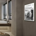 thumbnail image 3 of Vintage Black And White Newspaper Canvas Wall Art Funky Poster Hot Girl Summer Holiday Drinking at The Beach Goblet Prints Retro Trendy Wall Decor for Girly Bedroom 12 x 16 in Wrapped Frame, 3 of 6