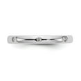 thumbnail image 4 of 14K White Gold Ring Band Eternity Diamond Round 1 10CT Polished Bezel Set , Size 7, 4 of 6