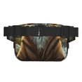 thumbnail image 3 of Fotbe Streamside Meditating Fox Cangurera Cuadrada con Estampado de Doble Capa, Bolsa de Cintura Ajustable Mini para Hombres y Mujeres, 3 of 9