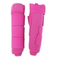 thumbnail image 1 of 1 par de férula ajustable para caballo, protección para botas, envoltura de soporte, equipo ecuestre rosa, 1 of 8