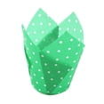 thumbnail image 2 of SPRING PARK 50Pcs Baking Paper Cups, Greaseproof Parchment Muffin Liners Holders, Tulip Style Baking Wrappers for Wedding, Birthday Party, 2 of 7