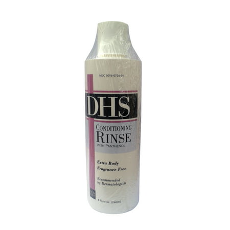 Dhs Conditioning Rinse For Hair With Panthenol Extra Body, Fragrance Free - 8