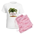 thumbnail image 6 of CafePress - Tropical Holiday Women's Light Pajamas - Women's Short Sleeve Print T-Shirt and Pants Light Cotton Pajama Set, 6 of 7