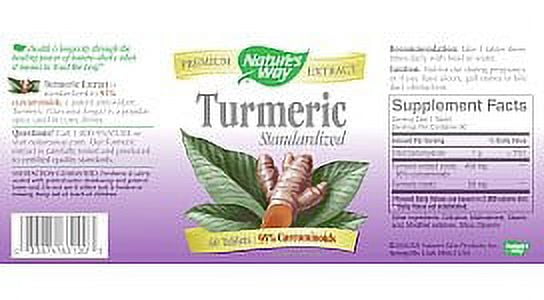 Standardized Turmeric by Nature's Way 60 Tablets