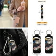 thumbnail image 6 of Yuyamidu Eagle Car Seat Cover Set 12 Pieces American Flag Steering Wheel Cover Seat Belt Strap Pads Coasters Key Chain Lipstick Case Keychain, 6 of 6