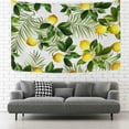 thumbnail image 2 of GZHJMY Tapestry Tropical Palm Leaves Yellow Lemons Tapestry Wall Hanging Decorative Wall&nbsp;Blanket&nbsp;Bedding Tapestry for Bedroom Living Room Dorm 60"x40" Gift Decor, 2 of 7