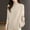 Beige, variant on Womens Knitwear 2025 Autumn Winter Solid Color Round Neck Side Button Sweaters Casual Loose Fashion Tops