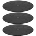 thumbnail image 1 of Phenofice 3Pcs Vinyl Recorder Mat Silicone Turntable Slipmat Black Anti Static Record Player Pad, 1 of 8