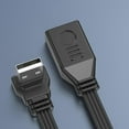 thumbnail image 5 of USB2.0 Extension Cable Extender Data Line 480mps Curved For USB Printer Modem, 5 of 5