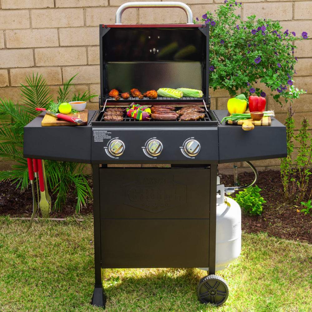 Expert Grill 3 Burner Propane Gas Grill in Red - image 4 of 15