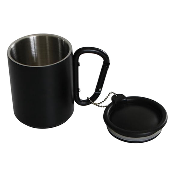 ROZYARD Carabiner Hook Handle Mug Outdoor Travel Coffee Mug Lightweight Insulated Mug