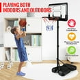 thumbnail image 7 of JBeeCtrl Kids Basketball Hoop for Kids with Stand Adjustable Height 3.5 ft-6.2 ft Indoor & Outdoor Portable Toddler Kids Basketball Goal, 7 of 7