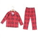 thumbnail image 3 of Pijamas familiares a juego de Navidad de algodón a cuadros para madre, padre, bebé, niños y perro, ropa familiar a juego, 3 of 5