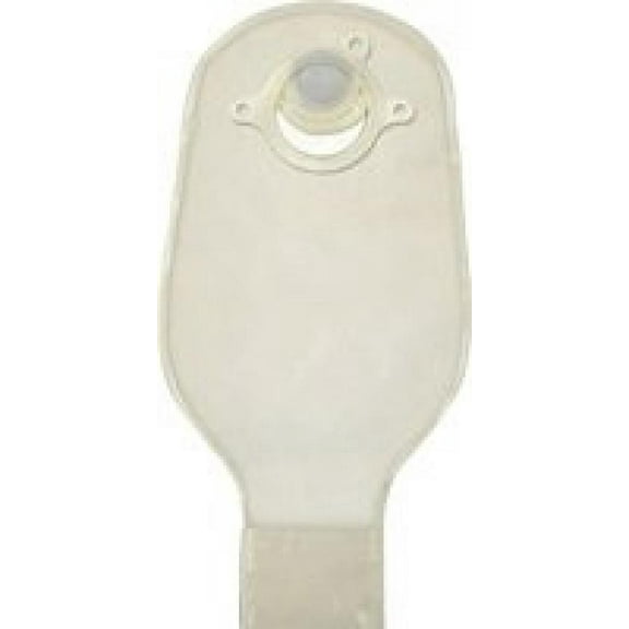 Sur-Fit Natura Ostomy Pouch, Two-Piece System, 12 Inch Length, 2-3/4 Inch Flange, Mold-to-Fit Skin Barrier, Drainable, Transparent, 10 Count