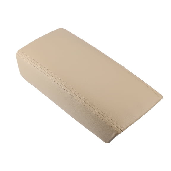 Unique Bargains Center Console Lid Armrest for Seat Box Cover Protector for Honda Acfor Cord 7th 2003-2007 Faux Leather Beige