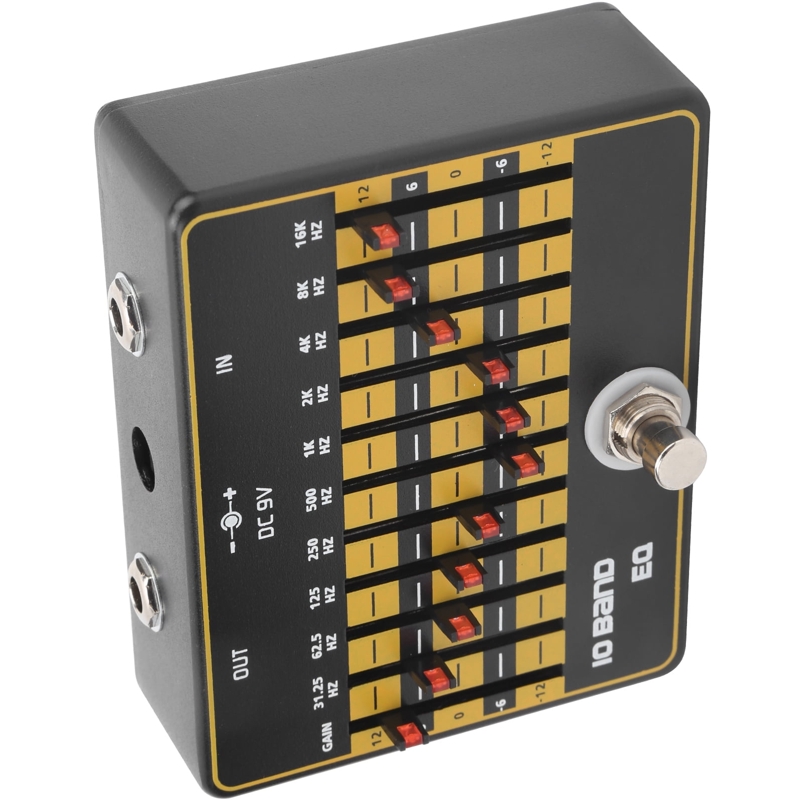 EZSPTO Sound Equalizer,Guitar Accessory,Guitar Effects 10‑Band Slider