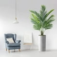 thumbnail image 3 of Artificial Palm Tree in Modern Planter, Fake Areca Tropical Palm Silk Tree for Indoor Outdoor Home Decoration - 66" Overall Tall (Plant Pot Plus Tree), 3 of 5