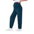 thumbnail image 2 of Bixock Maternity Pants High Waist Yoga Pants Over The Belly Lightweight Casual Loose Pregnant Pants Breathable Workout Daily Wear Maternity Clothings, 2 of 9