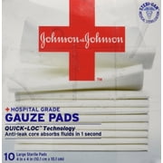 Band-Aid® Gauze Sponge, Gauze, White, 10/Box (781053_BX)