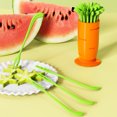 thumbnail image 3 of TidBay 30Pcs Creative Radish Fruit Fork Set Non-Slip Design Food Grade PP Material Easy Grip Fruit Fork Home Supplies, 3 of 8