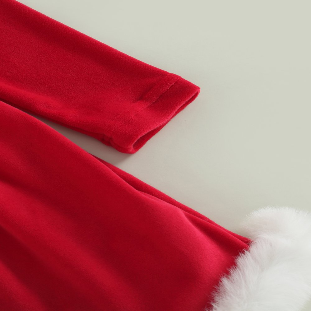 Robe Fille Funtasia Too Rouge Père Noël - Taille 5-6 Ans - Coton - Occasion Très Bon État