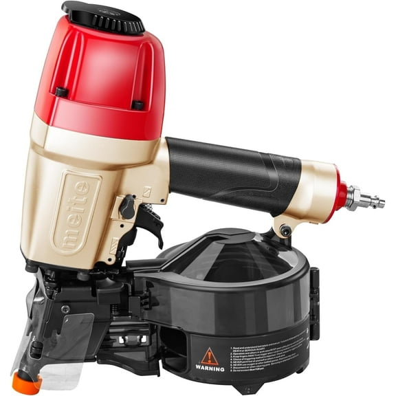 MEITE CN65S Pneumatic Coil Siding Nailer with Safety Nose, 15-16 Degrees 1-1/2" to 2-1/2"Coil Nail Gun Lightweight
