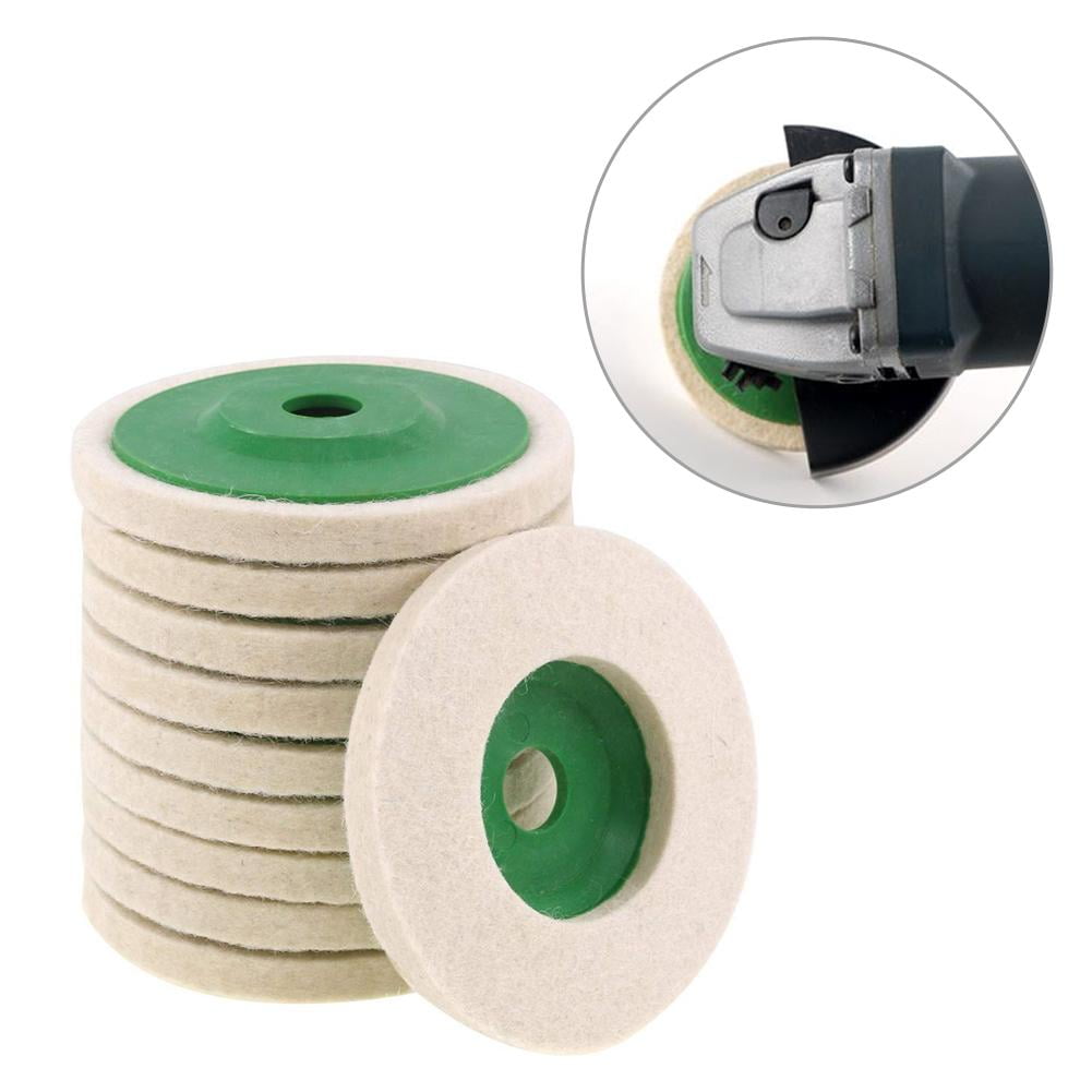 3/10X 100mm 4 Inch Round Wool Buffing Pad Polishing Wheel Felt Buffer Disc Kit 3/10X 100mm 4 Inch Round Wool Buffing Pad Polishing Wheel Felt Buffer Disc Kit