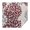 Red and Gray, variant on Gray Geometric Quatrefoil Pattern Square Tablecloth,Waterproof Square Table Cover,Wipeable Spillproof Washable Table Cover for Home Kitchen Party Decor 42"X42"(107x107cm)