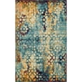 thumbnail image 1 of Unique Loom Vita Floral Medallions Rug 10' 6 x 16' 5 Rectangle Turquoise/Ivory, 1 of 2