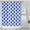 Blue and White, variant on Blue and White Checkered Pattern Shower Curtain 36"x72" ,Bathroom Decorative Shower Curtains Set with 12 Hooks,Modern Waterproof Washable Shower Curtain