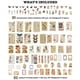 thumbnail image 2 of Juego de suministros vintage para scrapbooking (200 piezas) para diarios artísticos, agendas, pegatinas de papel DIY (B), 2 of 5