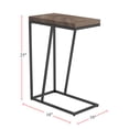 thumbnail image 3 of Rectangular Accent Table In Rustic Tobacco And Sandy Black, 3 of 5