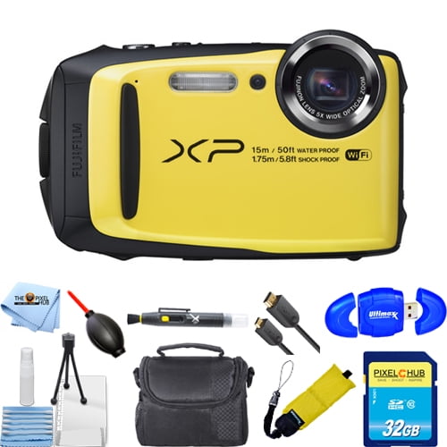 Fujifilm FinePix XP90 Digital Camera (Yellow) PRO BUNDLE