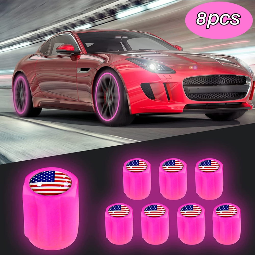 Luminous Tire Air Valves Stem Caps Car Decoration Accessories Universal