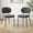 gray/2pcs, variant on ENYLAY Comfortable Padded Teddy Fabric Kitchen Dining Chair, Armless Upholstered Accent Chair with Black Metal Legs, Versatile Side Chair for Dining Room Bedroom(Set of 2,Gray)