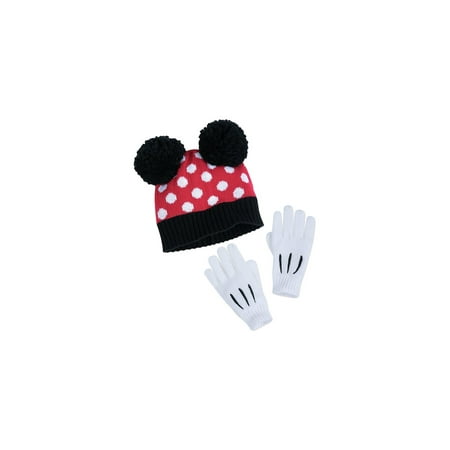 Disney Minnie Mouse Hat and Glove Set for Kids