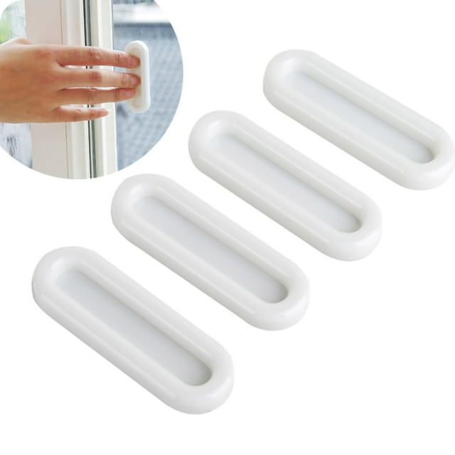 Manija instantánea, 4 piezas de manijas de ventana instantáneas, manijas adhesivas, perillas de gabinete, multifuncionales