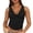 Black, variant on Babysbule Women's Sleeveless Cowl Neck Tank Top Ruched Side Slim Fit Casual Blouse for Summer Daily Wear Dating Party Vacation