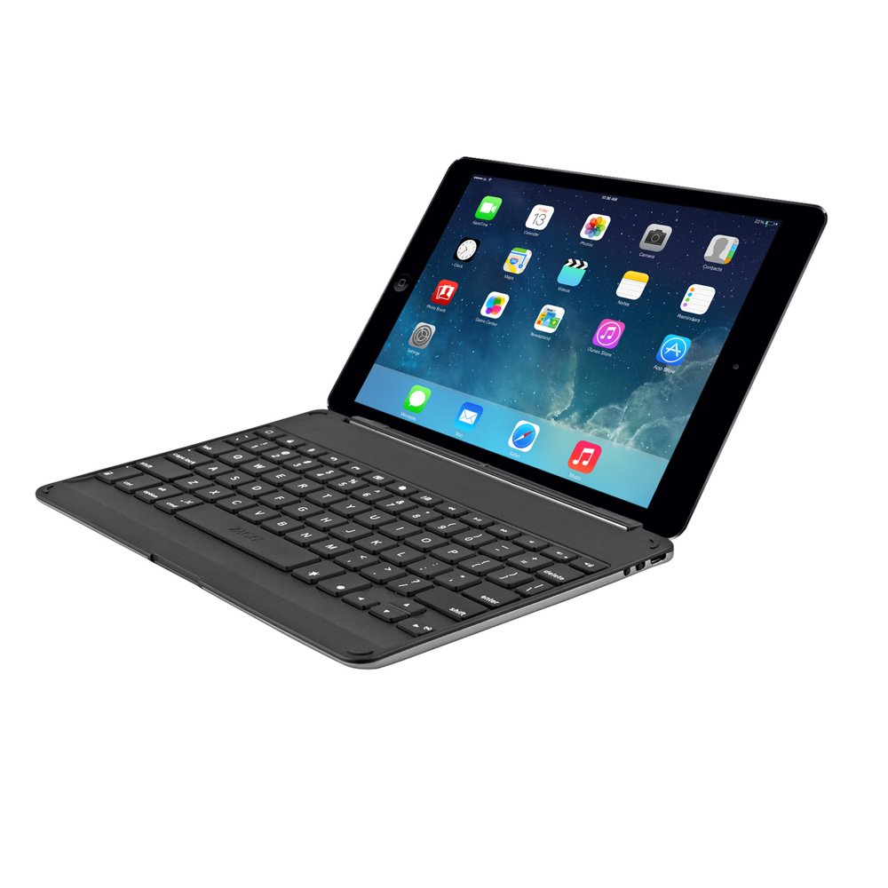 ZAGG Cover Case with Backlit Bluetooth Keyboard for iPad Air (Black