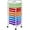 Multicolor, variant on LINJH Rolling Cart Organizer Plastic Trolley with 10 Storage Drawers Utility Cart on Wheels Art Craft Organizer Ample Storage Space, Black