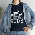 thumbnail image 2 of I Love My Kids Funny Goat Lover T-shirt, 2 of 2