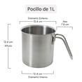 thumbnail image 3 of Pocillo de Acero Inoxidable Moven Pulido Espejo 1.0 ltr, 3 of 7
