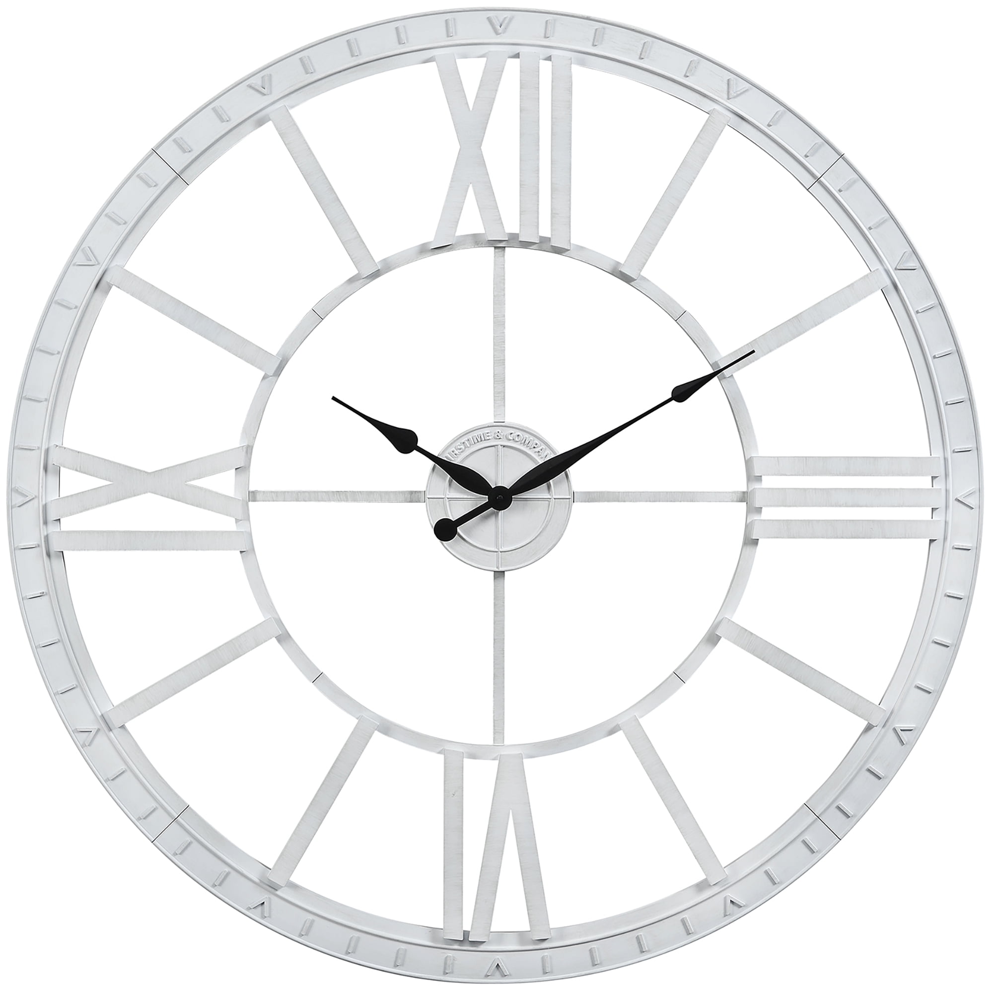 FirsTime & Co.® Big Time Clock, White, 40", Analog