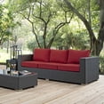 thumbnail image 5 of Ergode Sojourn Outdoor Patio Sunbrella Sofa - Canvas Red, 5 of 5