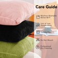 thumbnail image 7 of 2 Pack/ 4 Pack Fall Decor Pillow Covers Fall Decorations Home Halloween Throw Pillow Covers, 18x18 Inch Corduroy Square Cushion Cover Stripes Pillow Cases for Bedroom Sofa Living Room Couch, 7 of 7