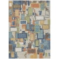 thumbnail image 2 of Addison Rugs Chantille Indoor/Outdoor Transitional Geometric Denim Machine Washable Rectangle Rug, 3' x 5', 2 of 8