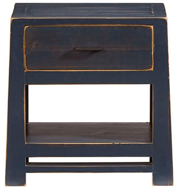 Progressive Furniture A712-69N Table de Chevet Chambre, Bleu Marine