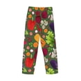 thumbnail image 3 of Vsdgher Begetable Print Mens Pajama Pants Sleep & Lounge Pants, PJ Bottoms With elastic waistb and Pockets, 3 of 5